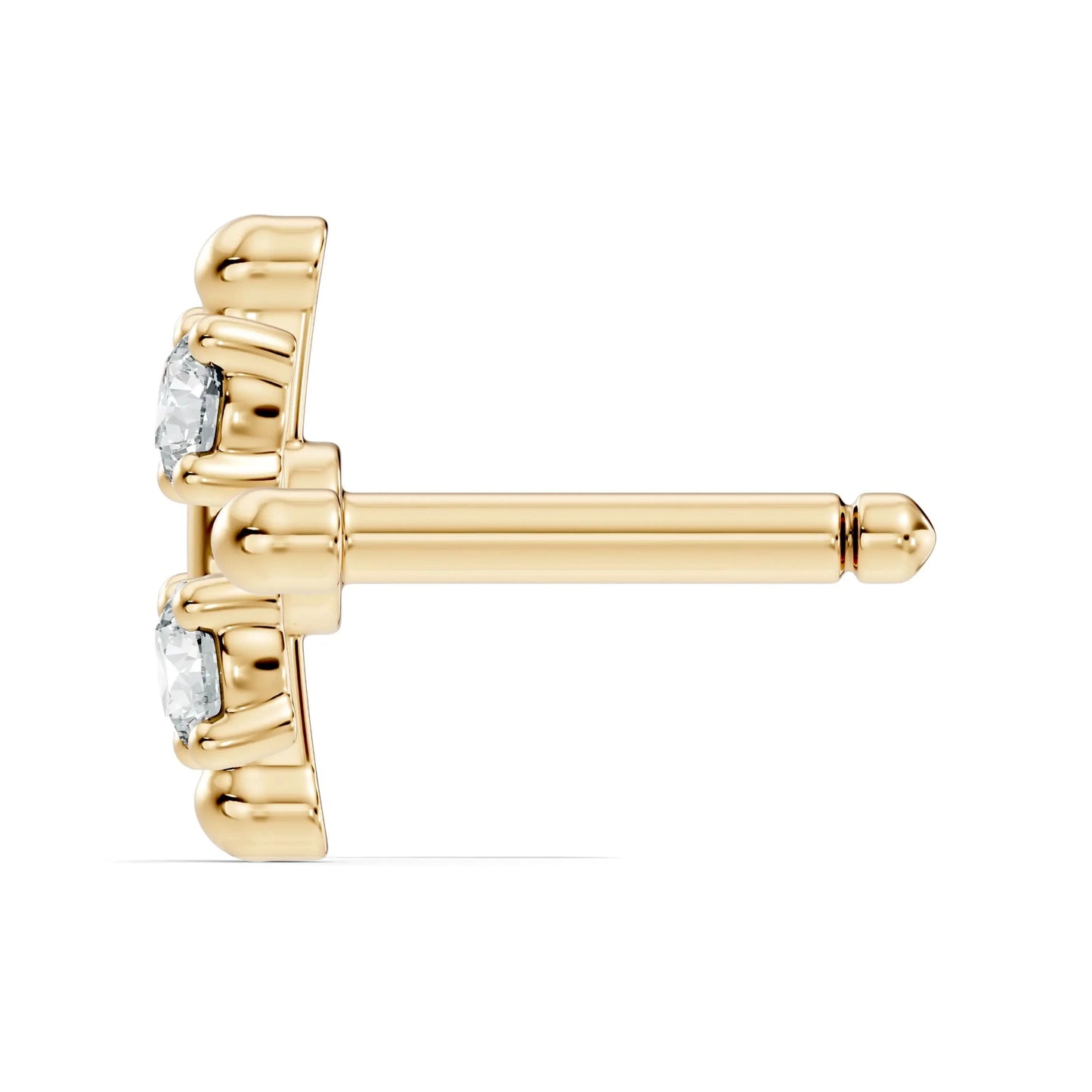 silver Luxe Bloom Nose Stud
