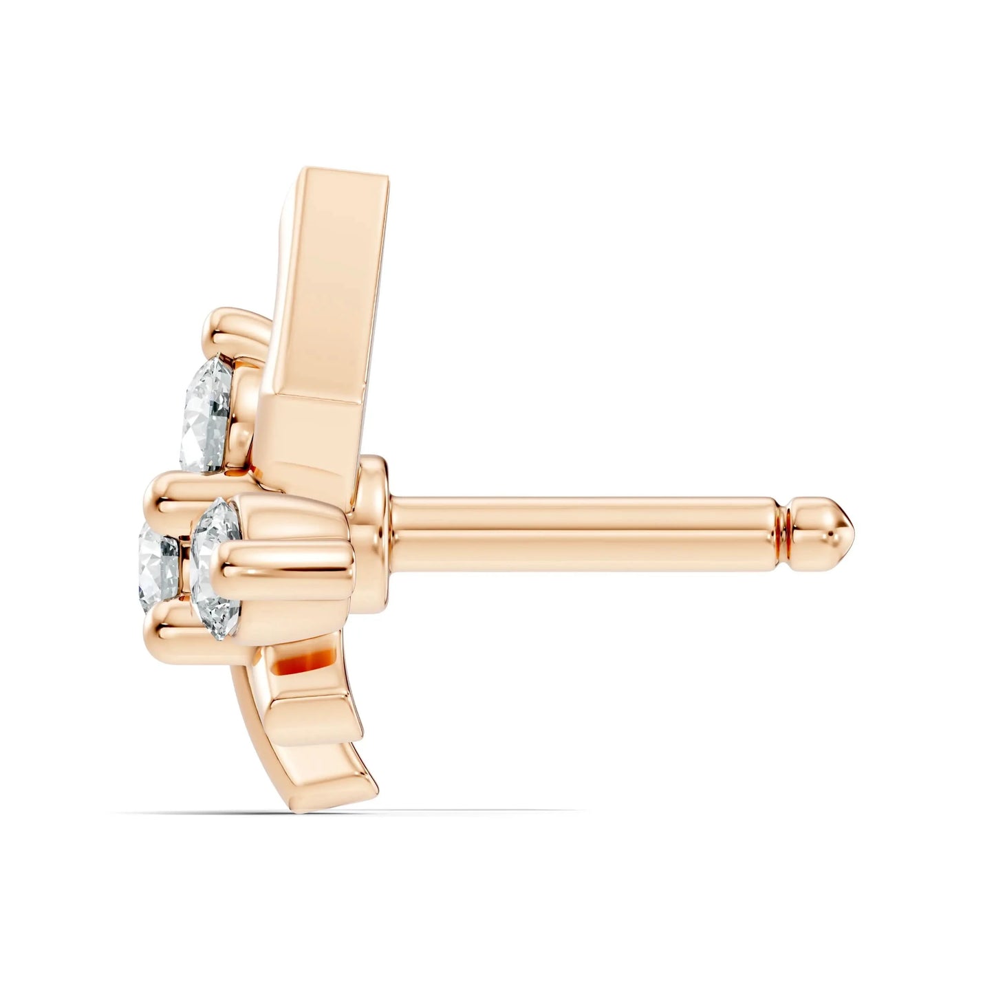 silver Elite Spark Nose Pin