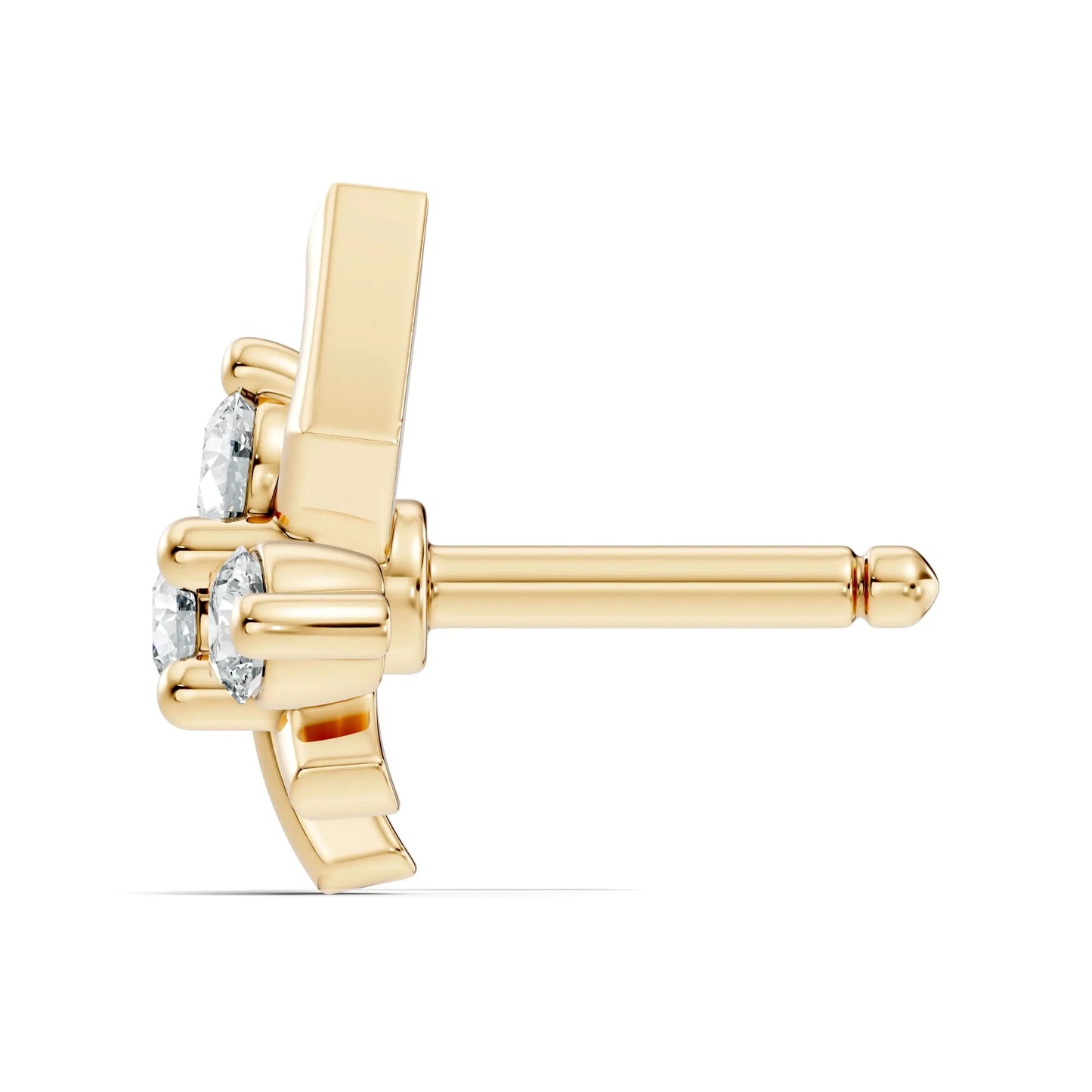 silver Elite Spark Nose Pin