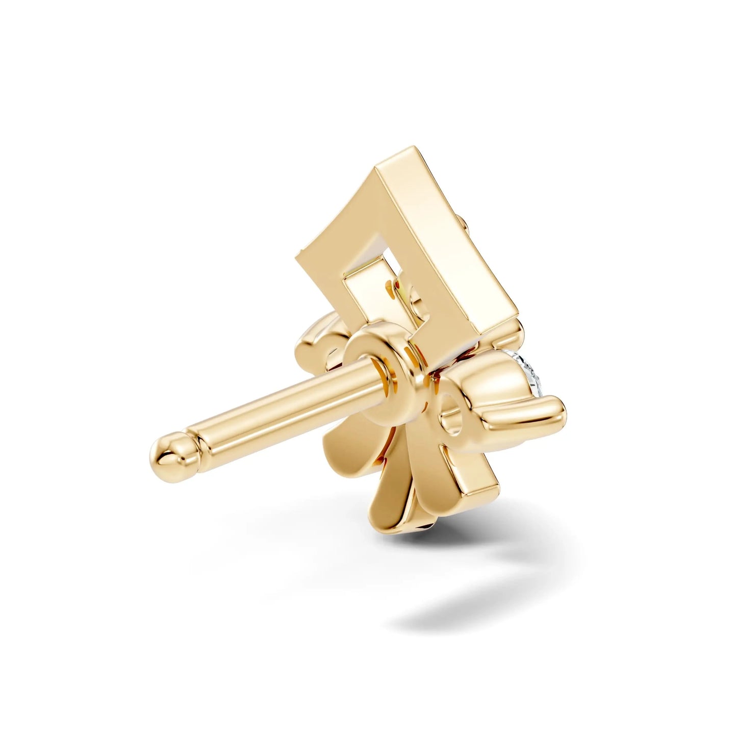 silver Elite Spark Nose Pin