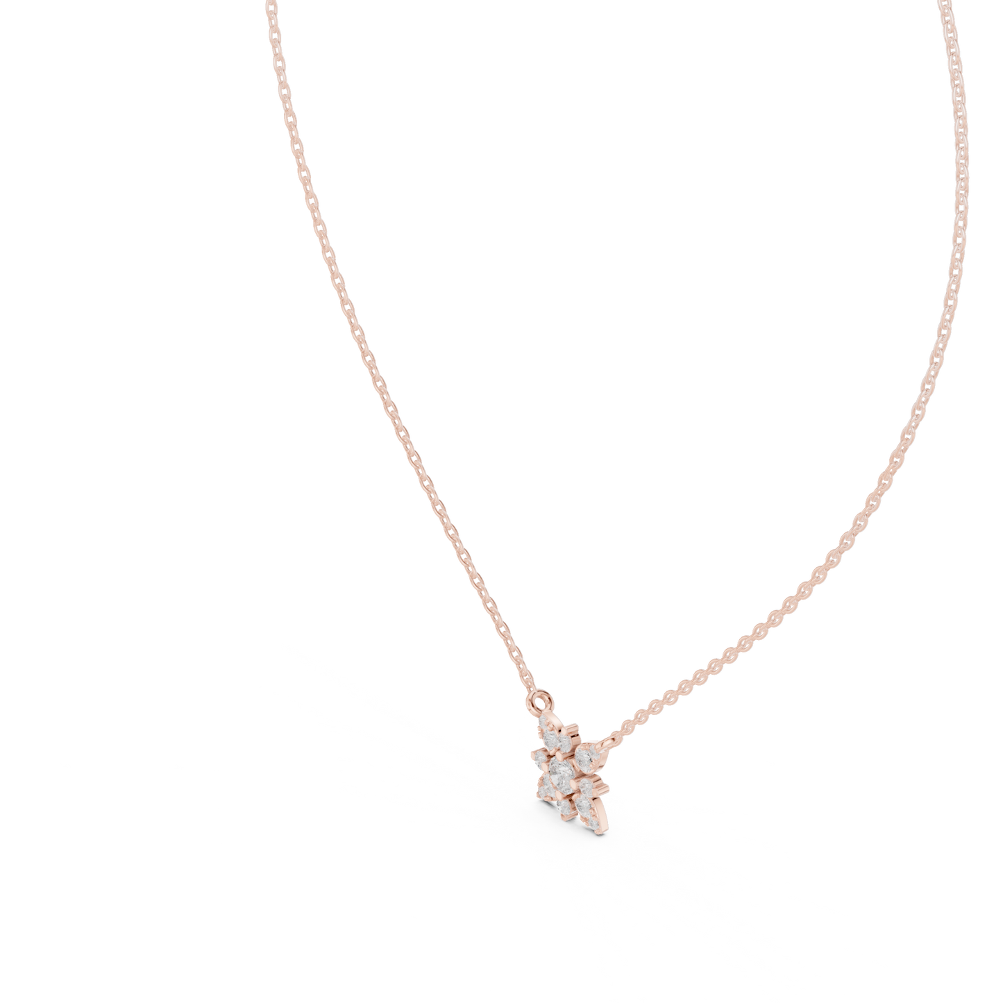 silver Petal Shine Pendant