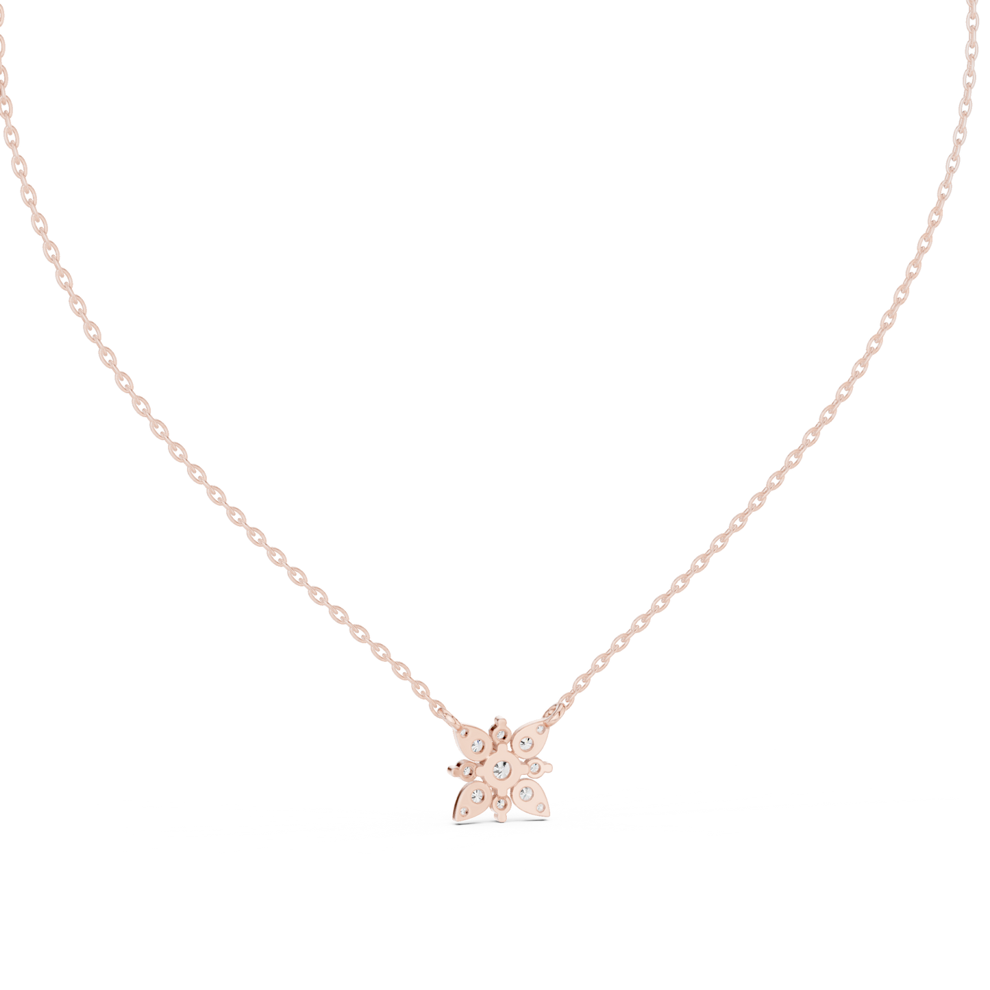 silver Petal Shine Pendant
