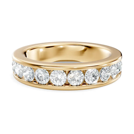 silver Luxury Diamond Circle Ring