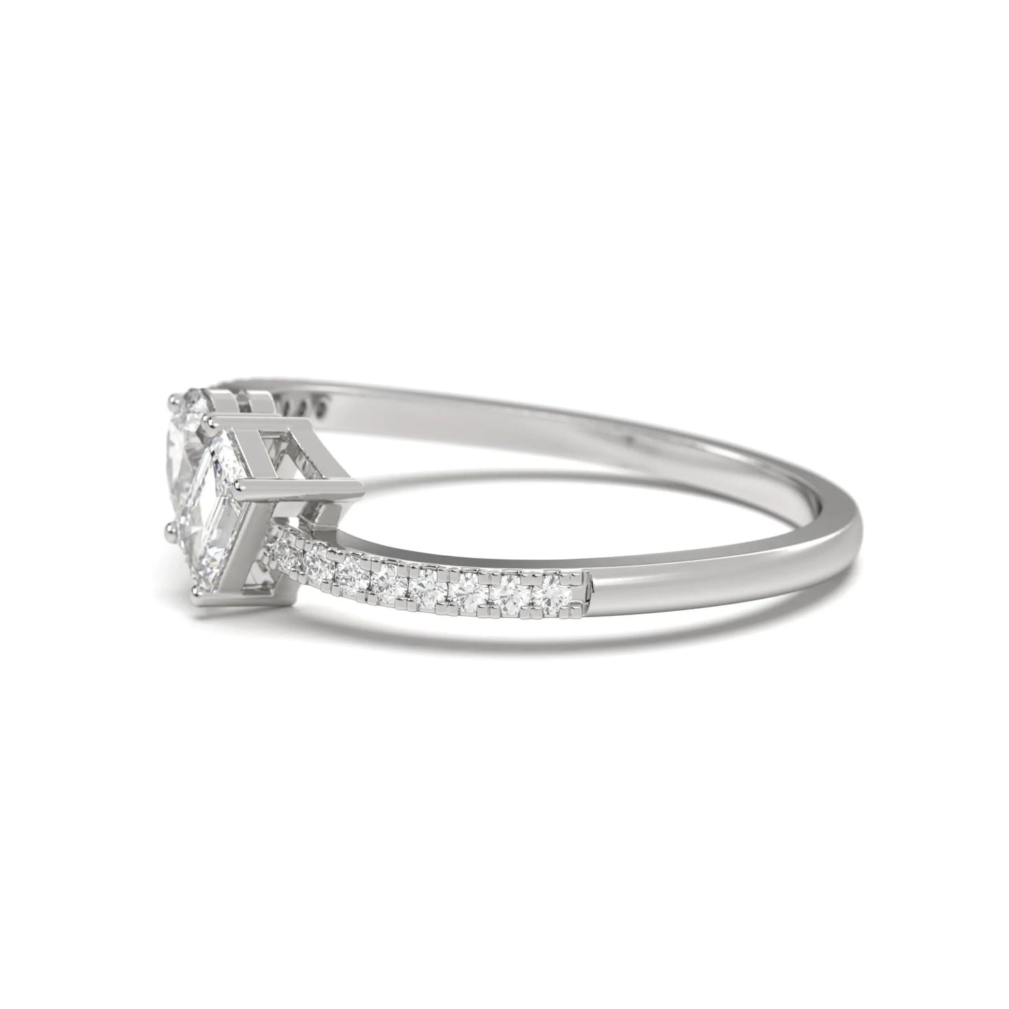 Harmony silver Cut Diamond Ring