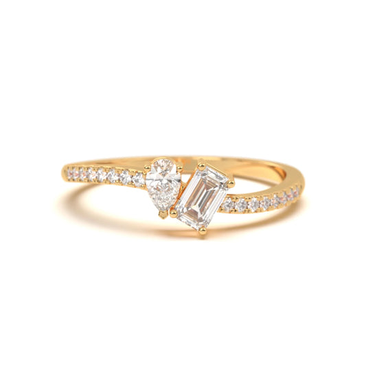 Harmony silver Cut Diamond Ring