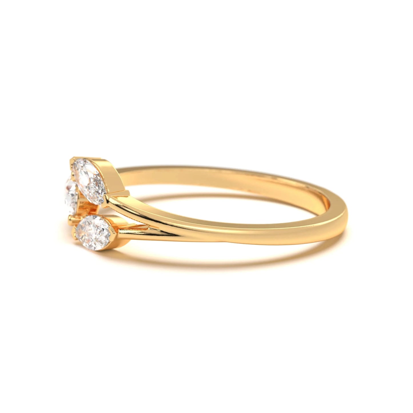 Marquise Trio Silver Ring