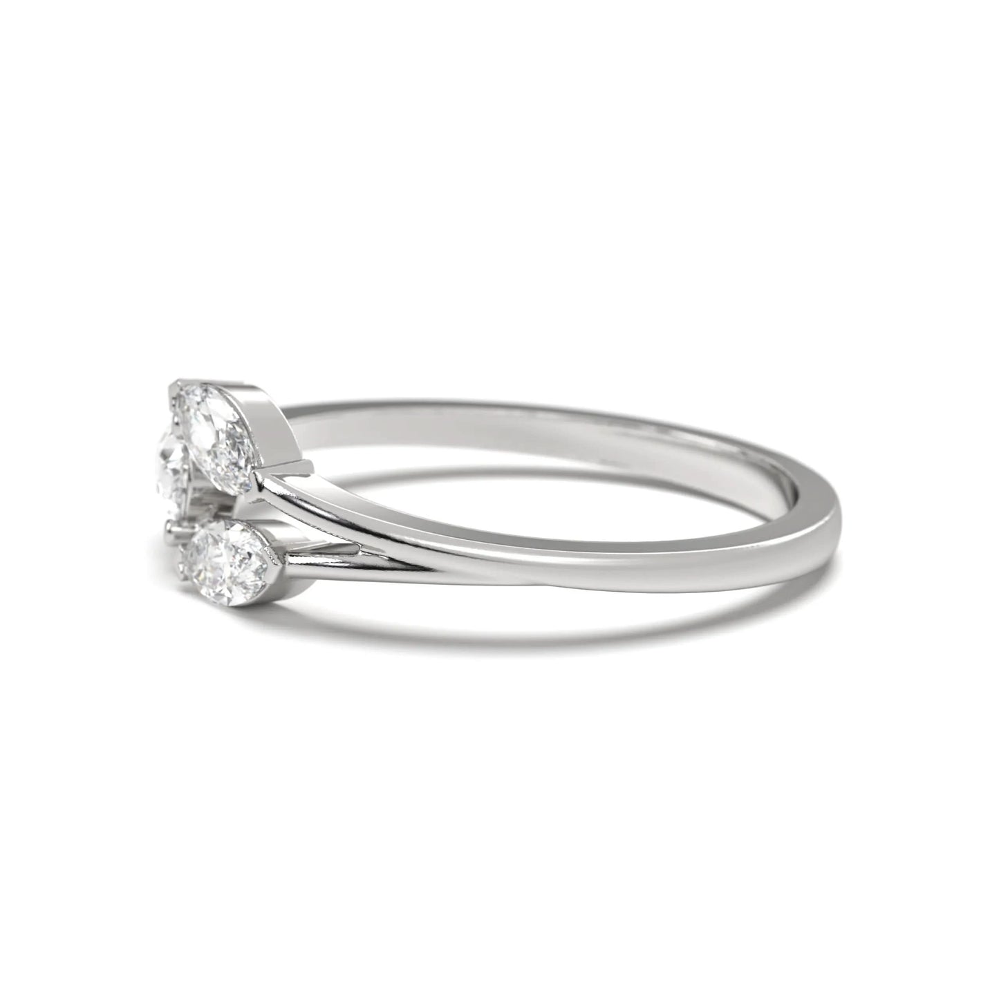 Marquise Trio Silver Ring