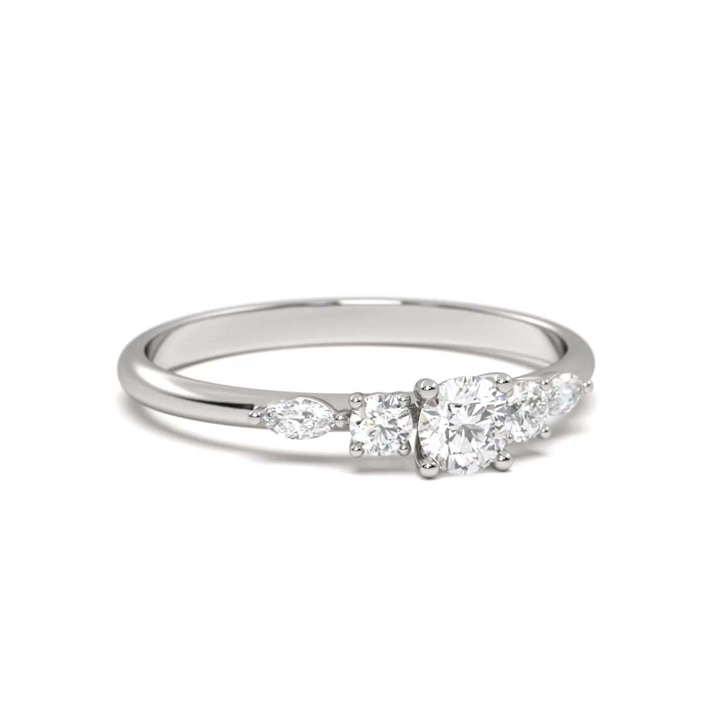 Brilliant Sparkle Silver Ring