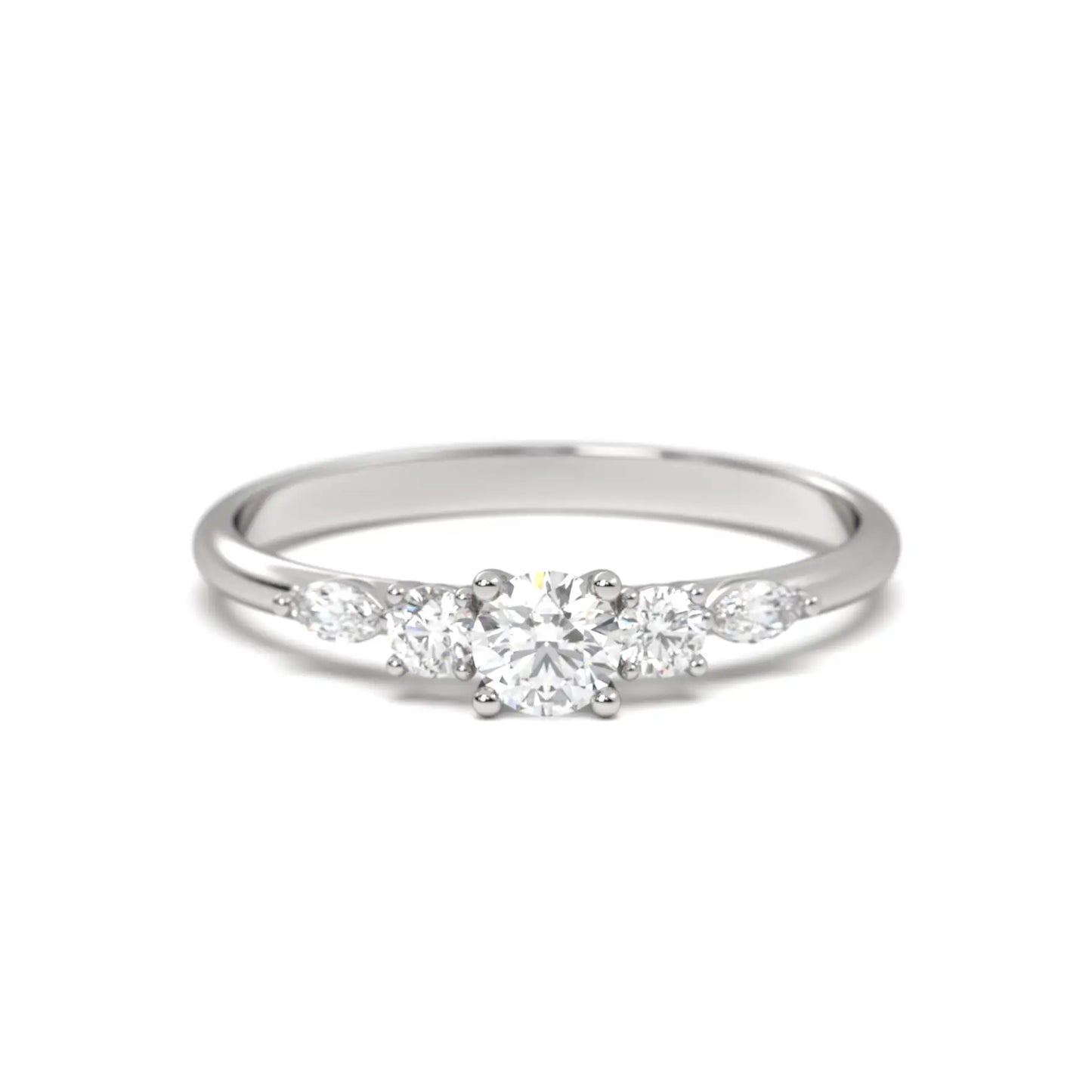 Brilliant Sparkle Silver Ring