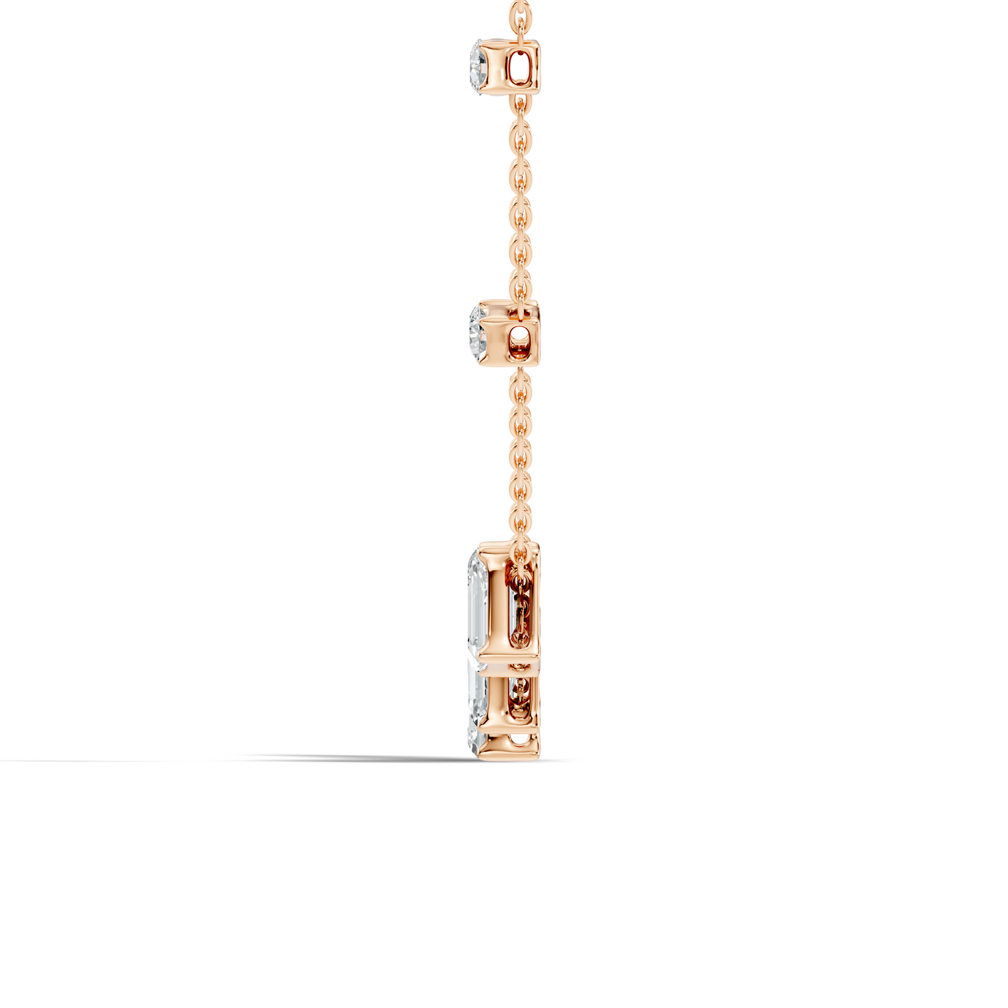 silver Subtle Diamond Charm
