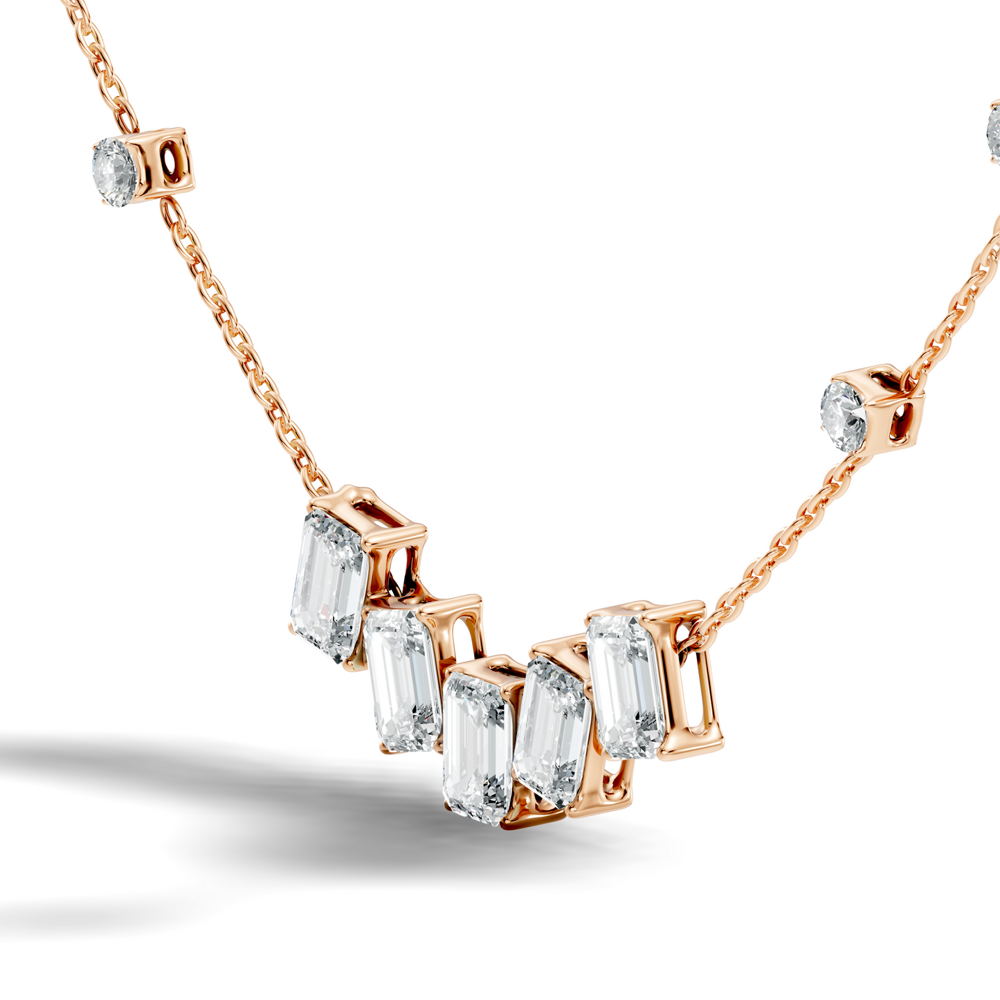 silver Subtle Diamond Charm