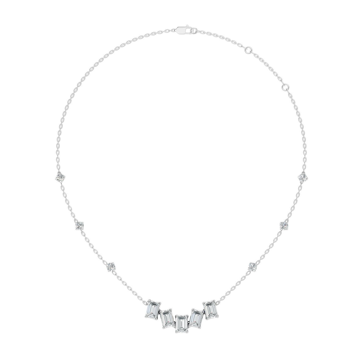 silver Subtle Diamond Charm