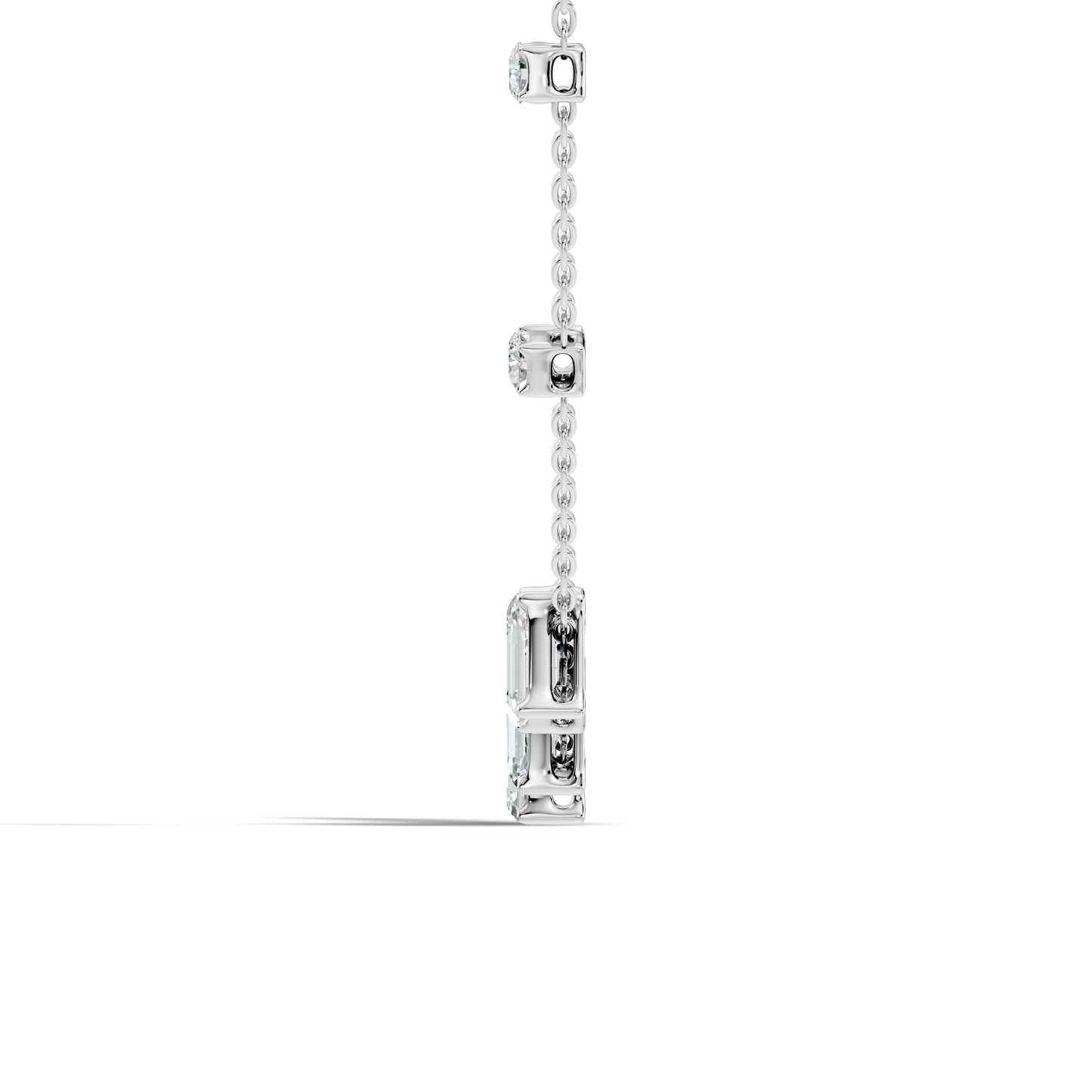 silver Subtle Diamond Charm