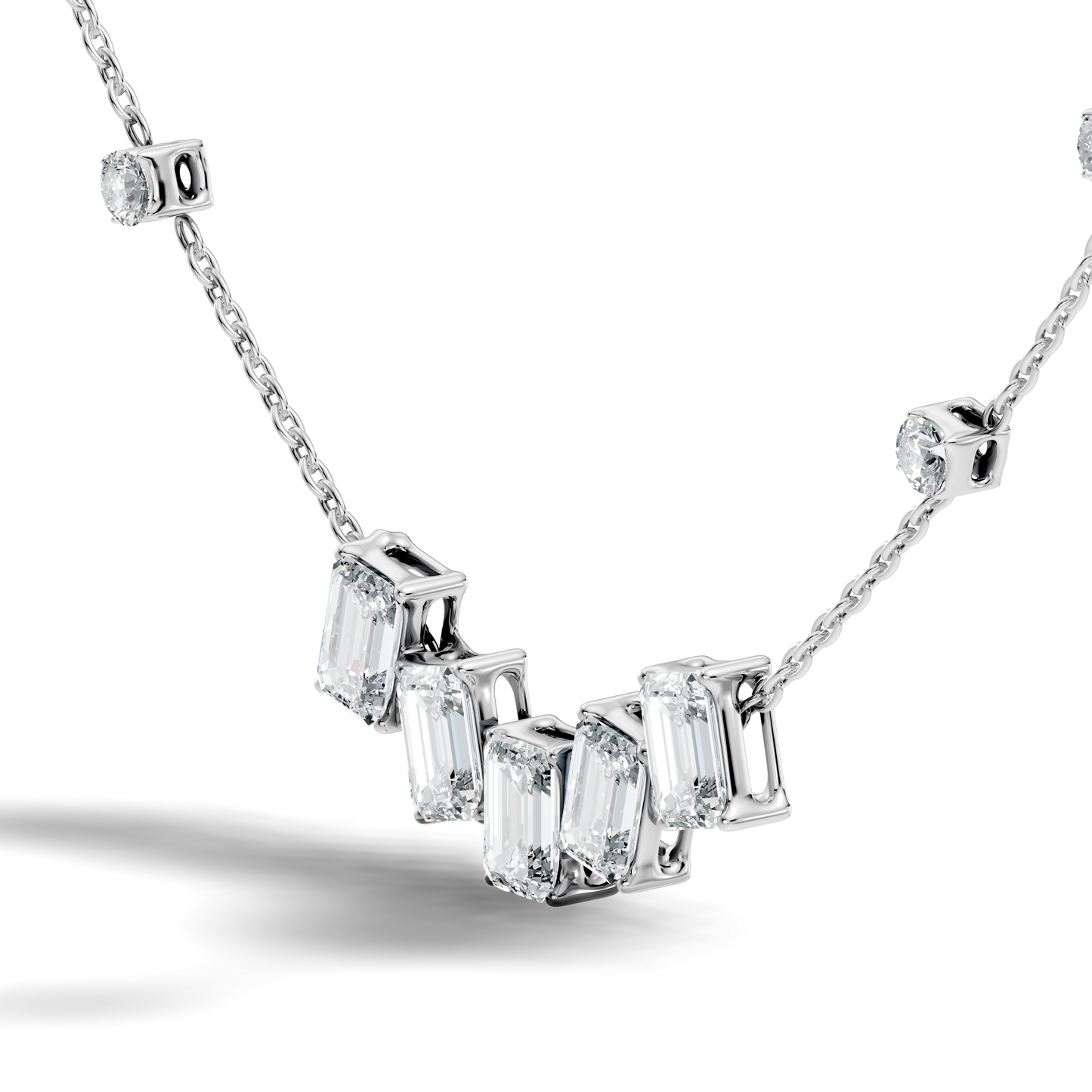 silver Subtle Diamond Charm