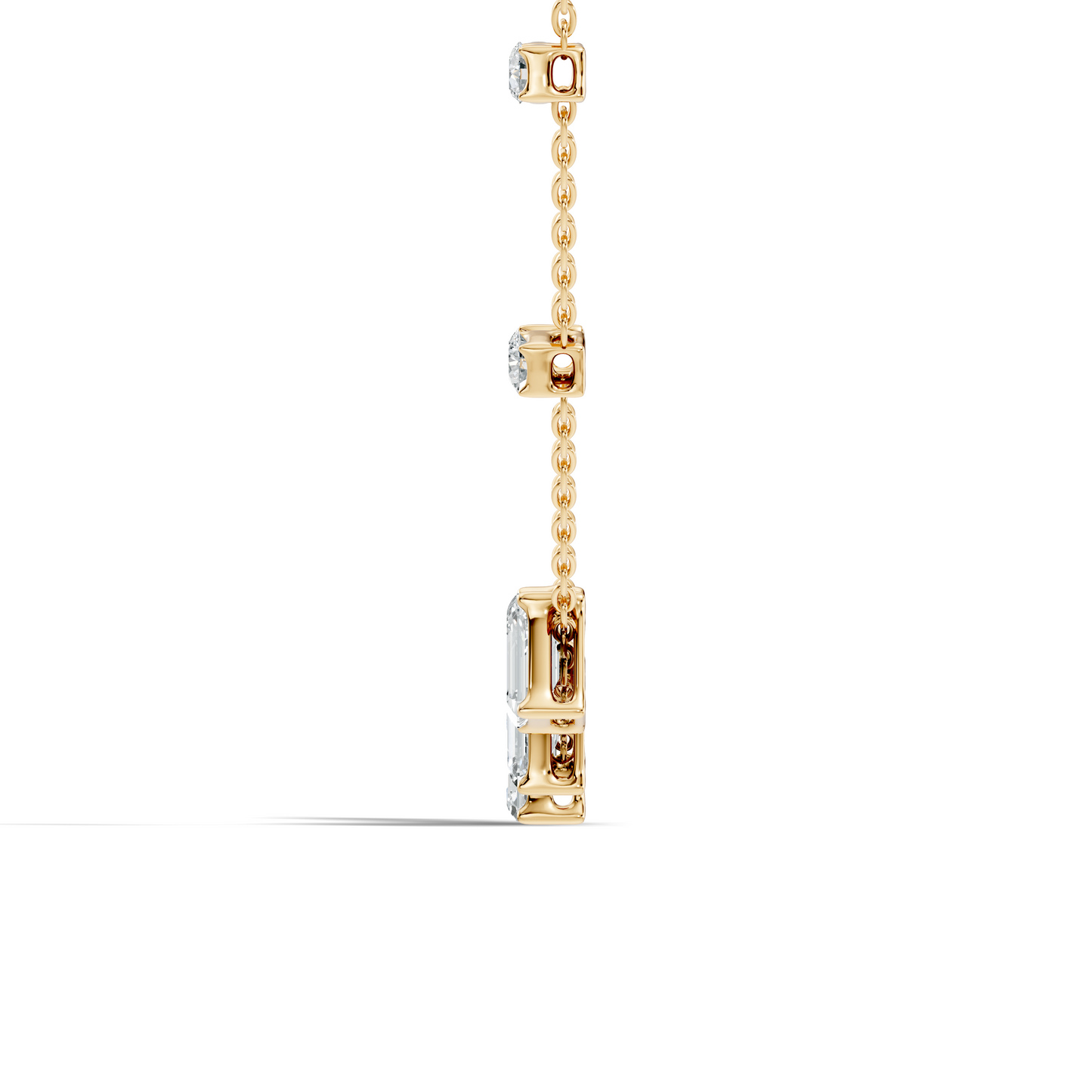 silver Subtle Diamond Charm