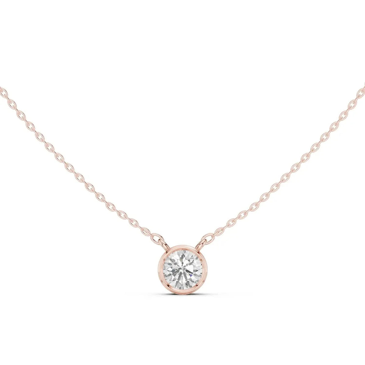 silver Luna Spark Necklace