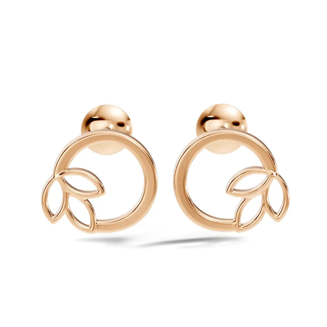 silver Classic Gold Bloom Studs