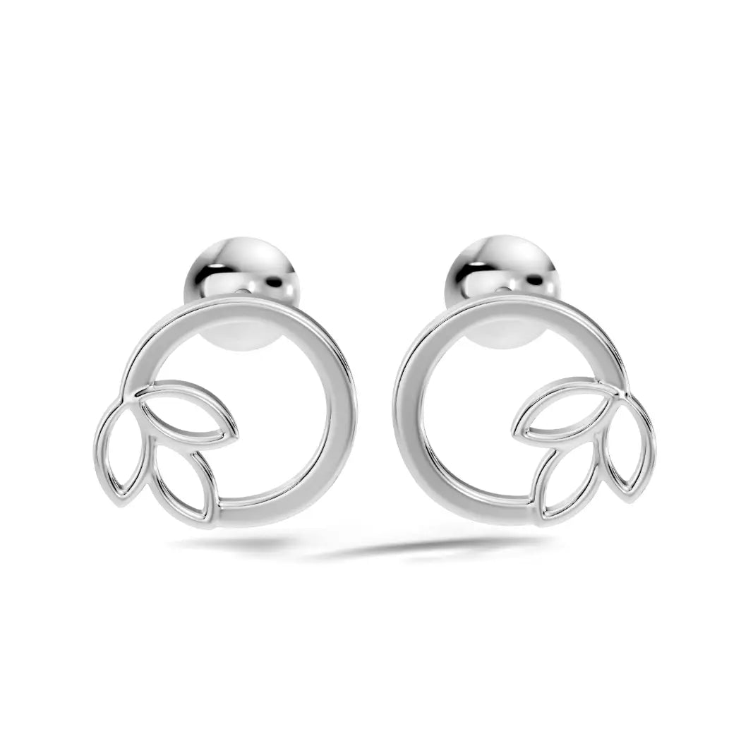 silver Classic Gold Bloom Studs